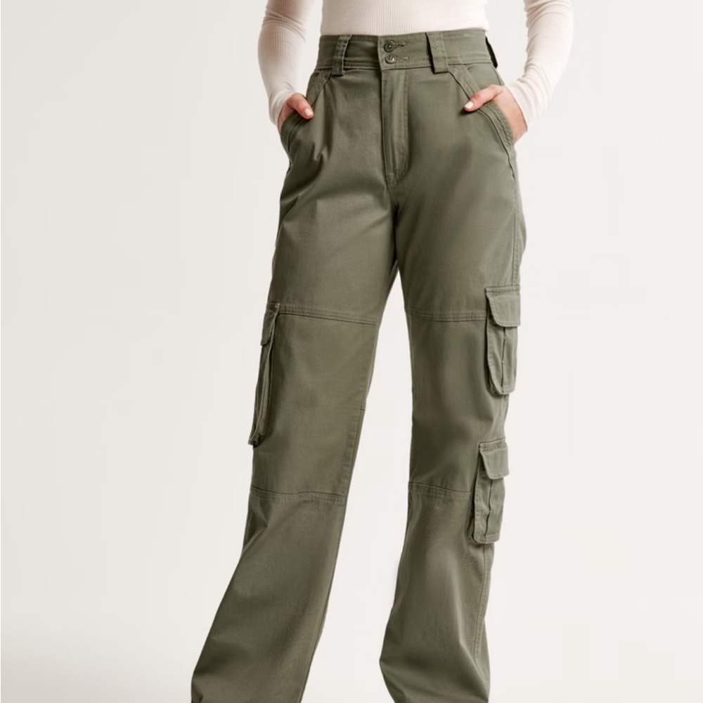 Olive Cargo Pants for Women